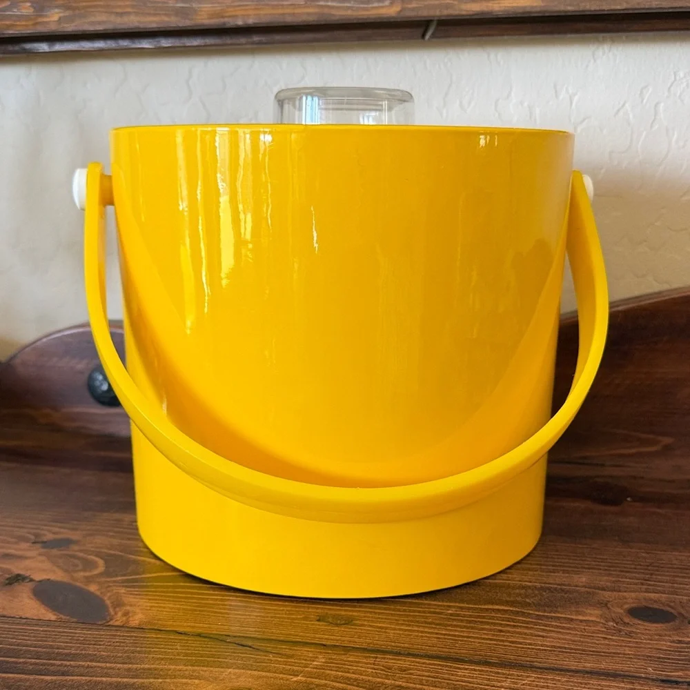 Vintage Shelton-Ware Yellow Ice Bucket